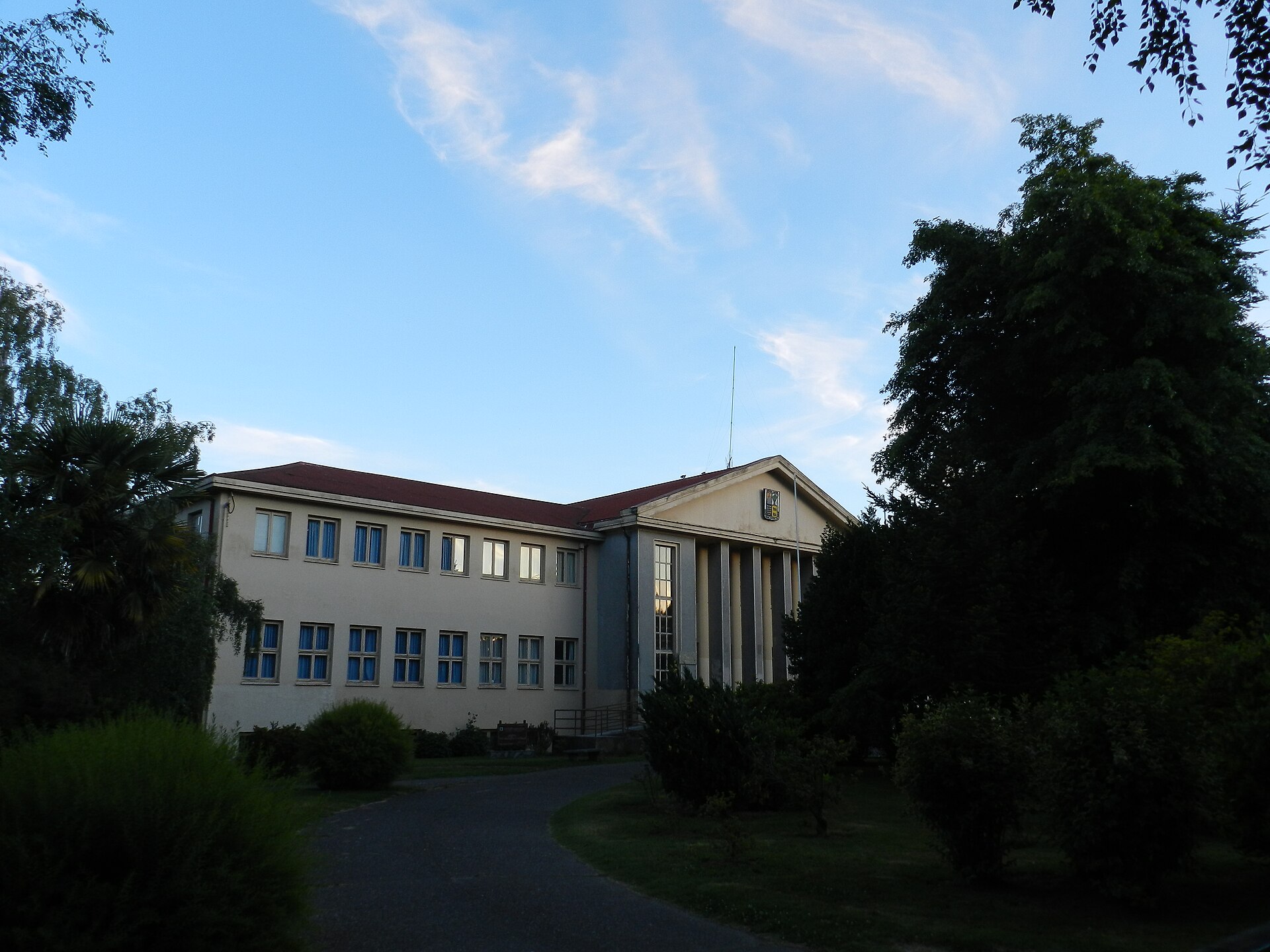 Edificio histórico de la Universidad Austral de Chile en Valdivia